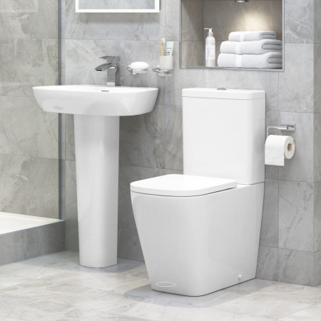 AJAX1809 Ajax Weelsby 600mm 1TH Basin and Full Pedestal (3)