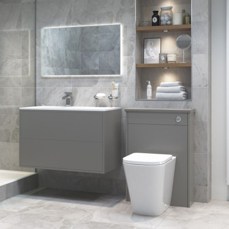 AJAX1888 Ajax Weelsby Rimless Comfort Height Back to Wall WC and Seat Lifestyle