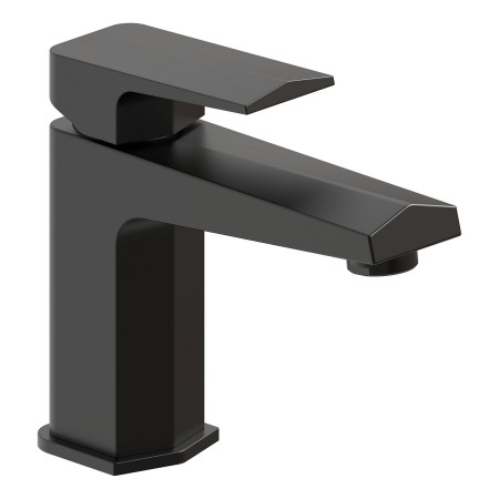 Ajax Welland Basin Mixer with Waste in Matt Black