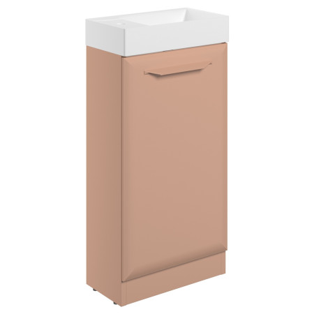 Ajax Westlaby 400mm Matt Apricot Cloakroom Vanity Unit with Basin