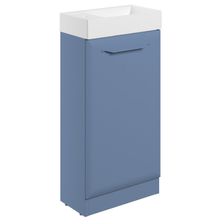 Ajax Westlaby 400mm Matt Misty Blue Cloakroom Vanity Unit with Basin