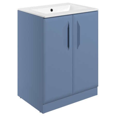 Ajax Westlaby 600mm Matt Misty Blue Floor Standing Vanity Unit with 1TH Basin