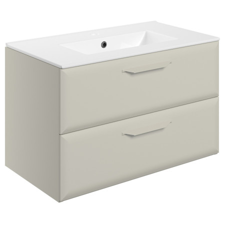 Ajax Westlaby 800mm Matt Latte Wall Hung Vanity Unit with Basin