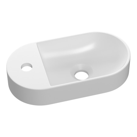 Ajax Whitton White Resin 380mm Mini Countertop Basin