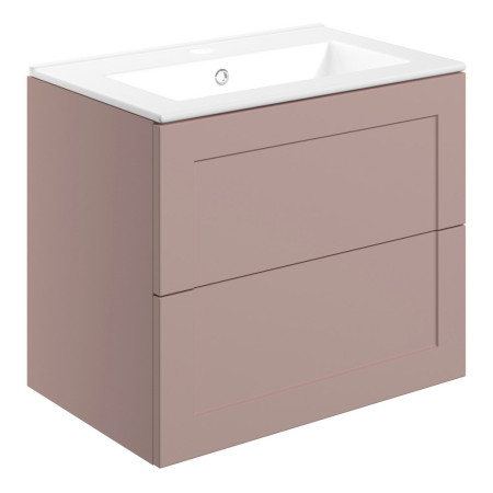 Ajax Willingham Matt Peony 615mm Wall Hung Vanity Unit with Basin