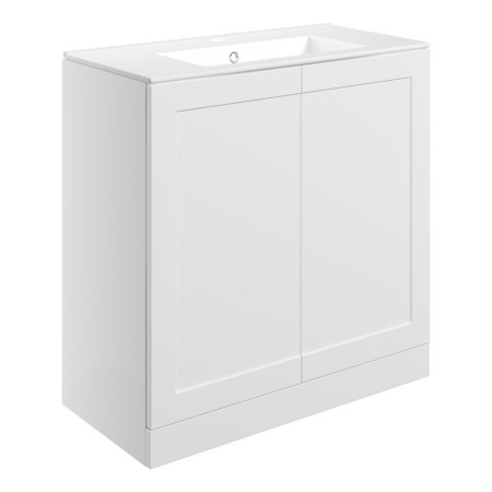 Ajax Willingham Matt White 815mm Floor Standing Vanity Unit with Basin
