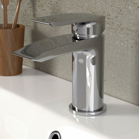 AJAX105746 Ajax Witham Chrome Cloakroom Basin Mixer with Waste (2)