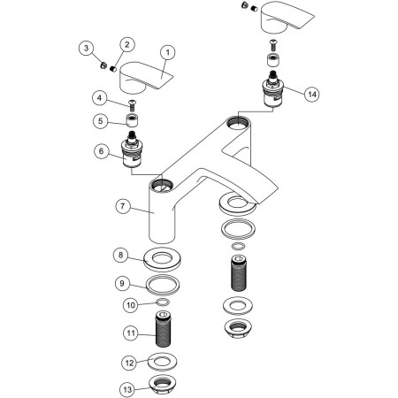 AJAX105748 Ajax Witham Chrome Bath Filler (2)