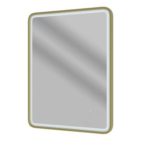 Ajax Woad 600mm Brushed Brass Front Lit LED Bathroom Mirror