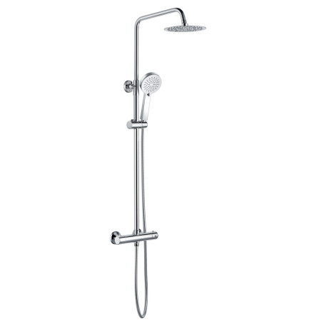 Ajax Wraby Chrome Thermostatic Mixer Shower with Overhead Kit