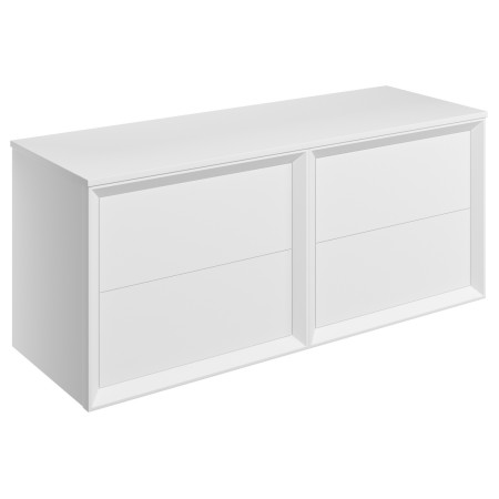 Ajax Yarborough Matt White 1200mm Wall Hung Vanity Unit and Worktop