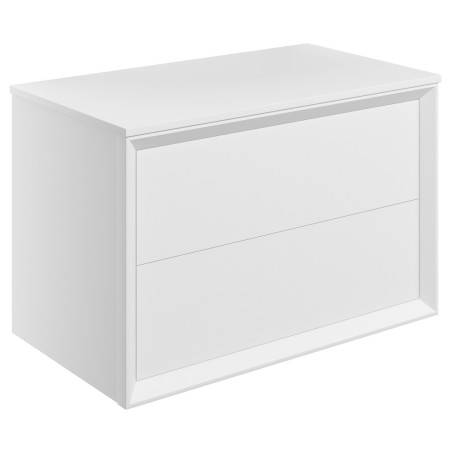 Ajax Yarborough Matt White 800mm Wall Hung Vanity Unit and Worktop