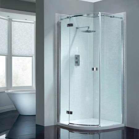 April Prestige2 Frameless Single Door Quadrant Shower Enclosure 900mm x 900mm