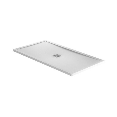 April Waifer Slate Effect White 1700 x 900mm Shower Tray
