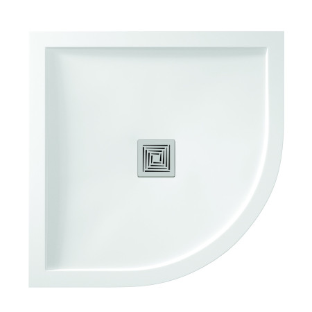 Aquadart Aqualavo 800 x 800 Quadrant Shower Tray in white
