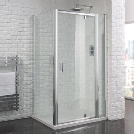 Aquadart Venturi 6 760mm Pivot Shower Door with Optional Inline Panel