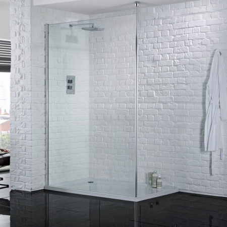 Aquadart Wetroom 8 500mm Safety Glass Shower Panel