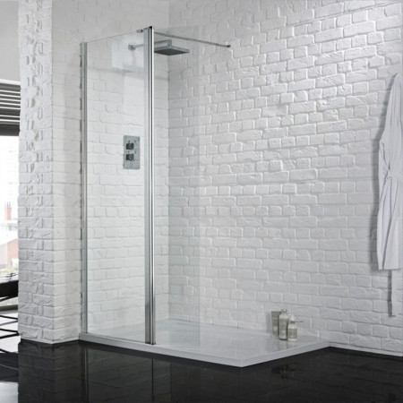 Aquadart Wetroom 8 500mm Safety Glass Shower Panel