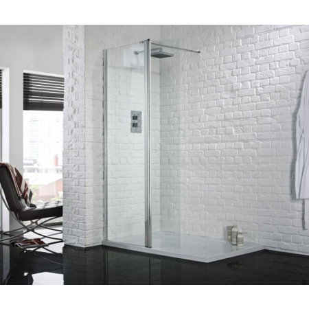 Aquadart Wetroom 8 500mm Safety Glass Shower Panel