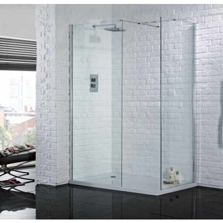 Aquadart Wetroom 8 500mm Safety Glass Shower Panel
