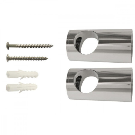 910891 Aqualisa 550mm x 25mm Rail with Adjustable Rail Ends in Chrome