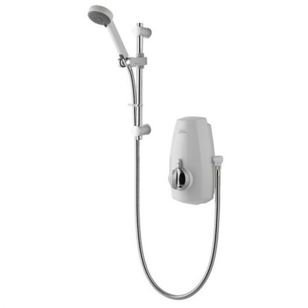 Aqualisa Aquastream Thermostatic Power Shower White & Chrome