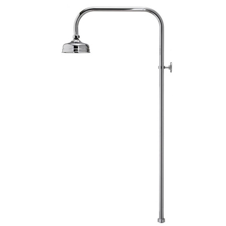 551.01 Aqualisa Aquatique 5 Inch Exposed Drencher Shower Head Side View