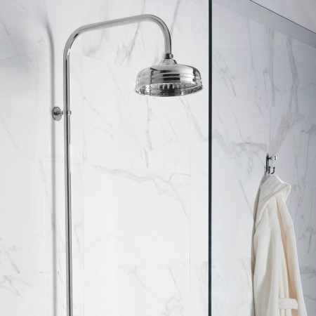 Aqualisa Aquatique 8 Inch Exposed Drencher Shower Head Lifestyle