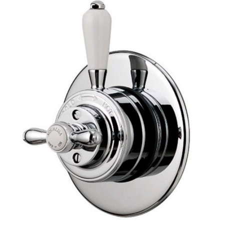Aqualisa Aquatique Chrome Thermo Concealed Shower Valve with Classic Fixed 8 inch Drencher Shower Head