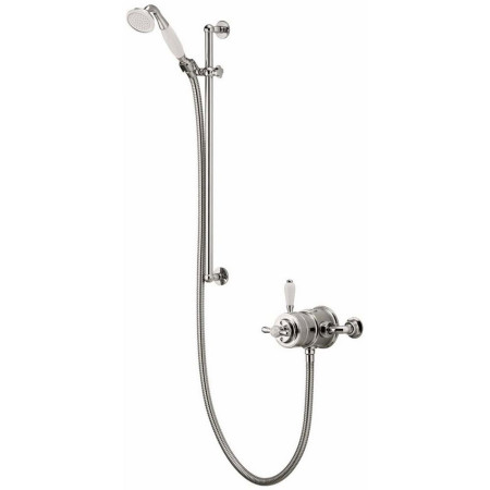 Aqualisa Aquatique Chrome Thermo Exposed Shower Valve with Adjustable Shower Kit