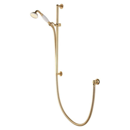 Aqualisa Aquatique Gold Thermo Concealed Shower Valve with Adjustable Shower Kit Riser Rail Close Up