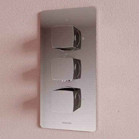 Aqualisa Dream Thermostatic Mixer Shower Triple Outlet Valve Square