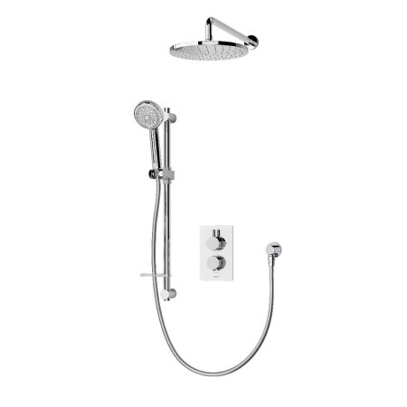 Aqualisa Dream Thermostatic Shower with Adjustable and Wall Fixed Heads - Round