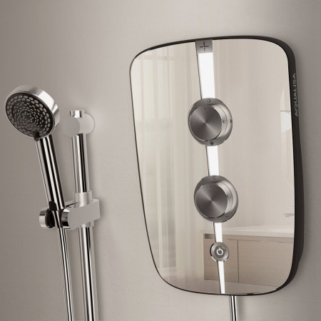 LMEP8501 Aqualisa Lumi+ 8.5kW Mirrored & Chrome Electric Shower (4)