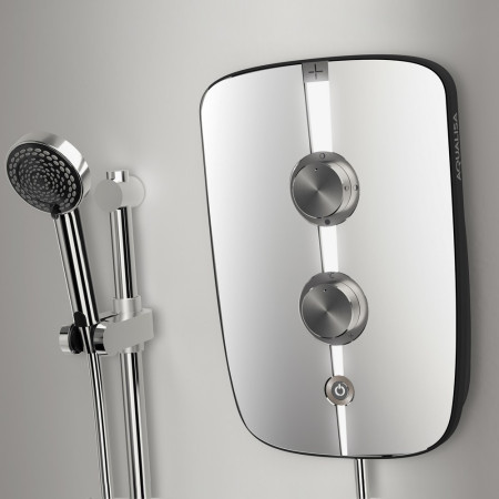 LMEP8501 Aqualisa Lumi+ 8.5kW Mirrored & Chrome Electric Shower (3)