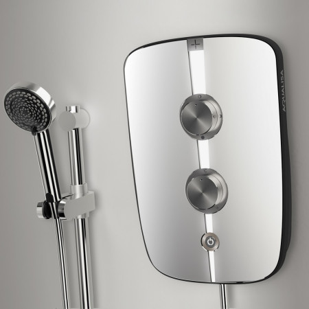 LMEP10501 Aqualisa Lumi+ 10.5kW Mirrored & Chrome Electric Shower Lifestyle