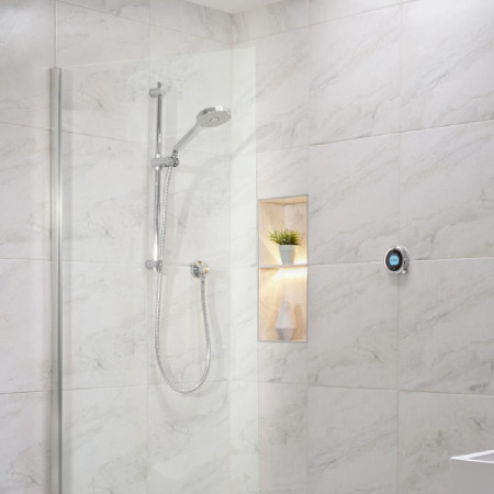 Aqualisa Optic Q Smart Shower Concealed with Adj Head - HP/Combi Room Setting