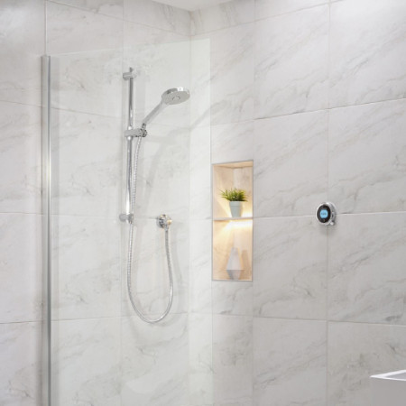 Aqualisa Optic Q Smart Shower Concealed with Adj Head - Gravity Pumped Room Setting