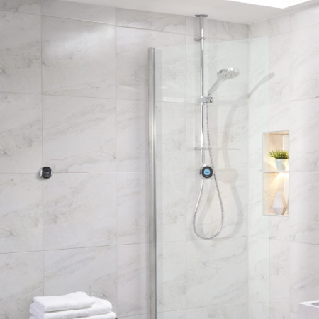 Aqualisa Optic Q Smart Shower Exposed with Adj Head - HP/Combi Room Setting