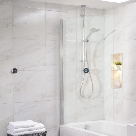 Aqualisa Optic Q Smart Shower Exposed with Bath Fill - HP/Combi Room Setting