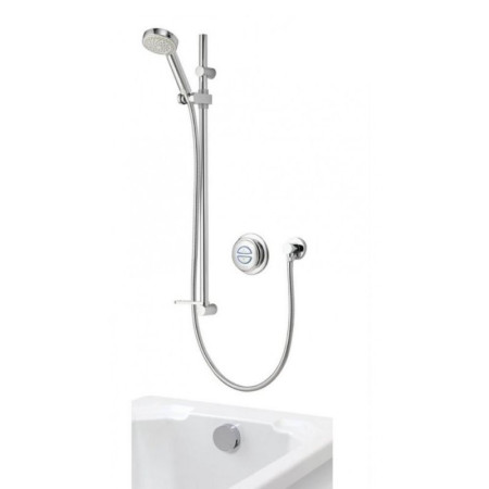 Aqualisa Quartz Concealed digital shower with adjustable head and bath fill Combi High Pressure