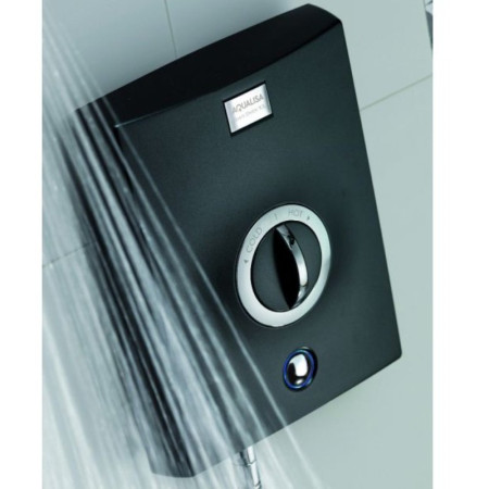 Aqualisa Quartz Graphite Electric Shower 8.5KW close up