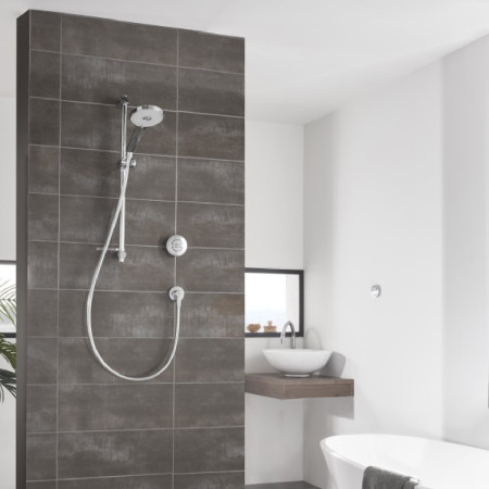 Aqualisa Unity Q Smart Shower Concealed with Adj Head - Gravity Pumped Room Setting