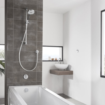 Aqualisa Unity Q Smart Shower Concealed with Adj Head and Bath Fill - HP/Combi Room Setting