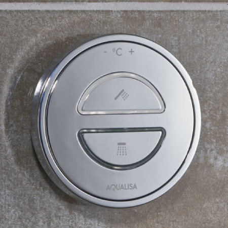 Aqualisa Unity Q Smart Shower Concealed with Adj Head and Bath Fill - Gravity Pumped Controller 2