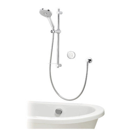 Aqualisa Unity Q Smart Shower Concealed with Adj Head and Bath Fill - HP/Combi