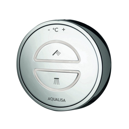 Aqualisa Unity Q Smart Shower Concealed with Adj and Wall Fixed Head - Gravity Pumped Controller