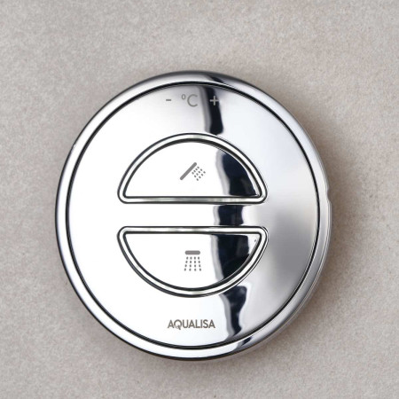 Aqualisa Unity Q Smart Shower Concealed with Adj and Wall Fixed Head - Gravity Pumped Controller 2