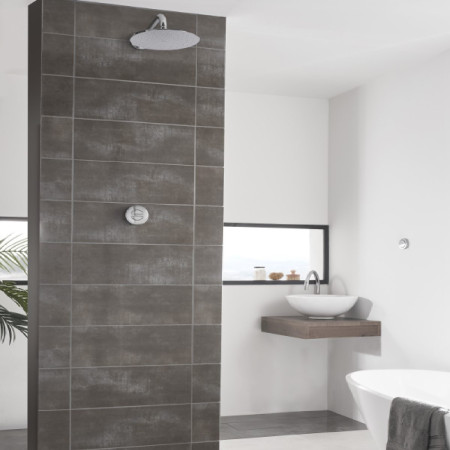 Aqualisa Unity Q Smart Shower Concealed with Fixed Head - Gravity Pumped Room Setting