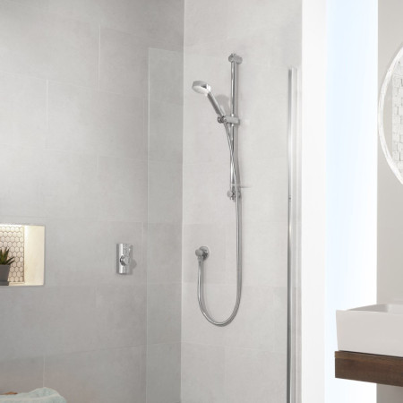Aqualisa Visage Q Smart Shower Concealed with Adj Head - Gravity Pumped Room Setting